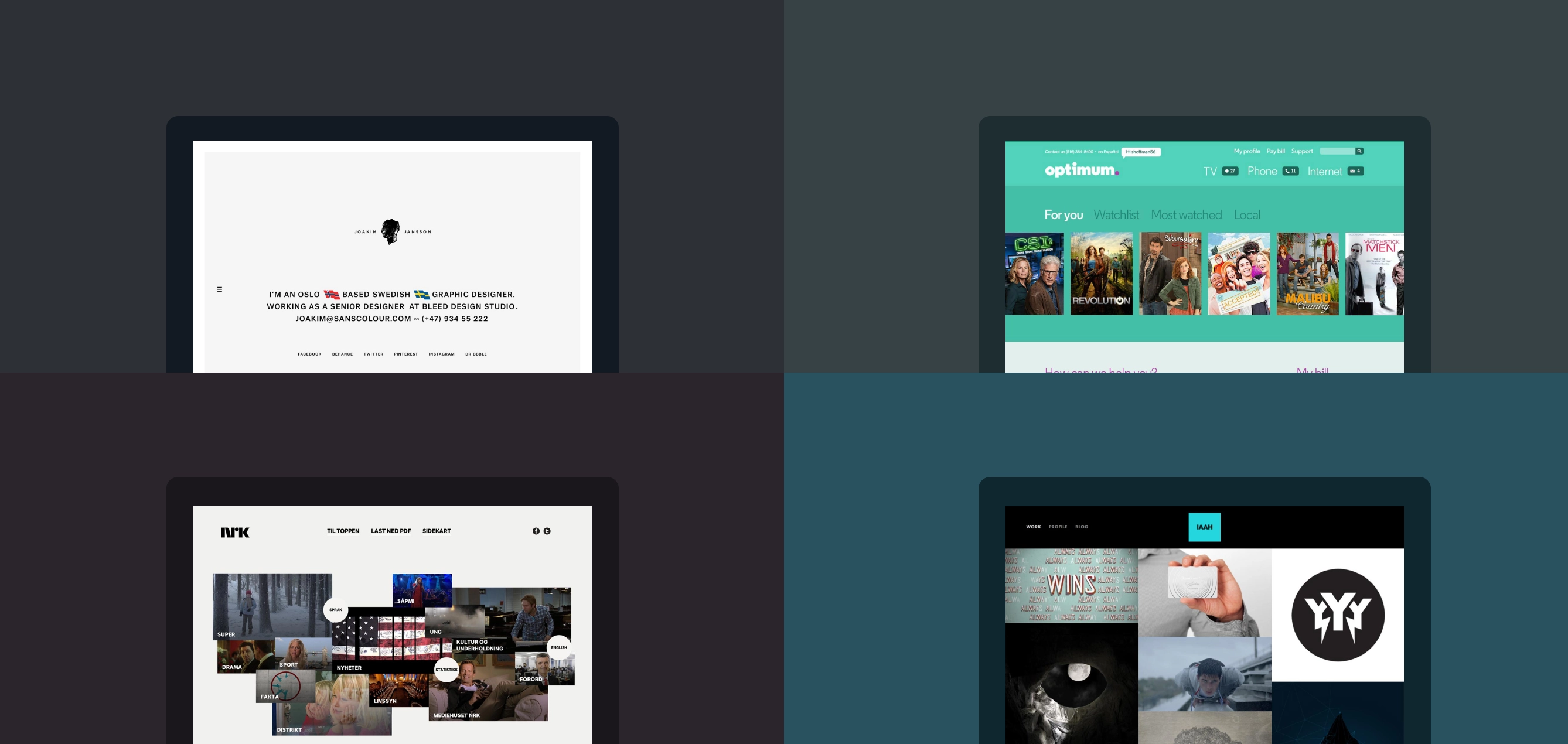 Snapshot of my freelance work from 2013